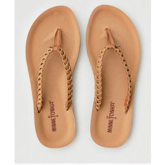 Minnetonka Shoes - Minnetonka Hallie Braided Strap Thong Sandal